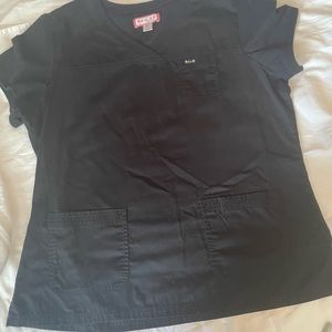 Koi scrub top navy blue